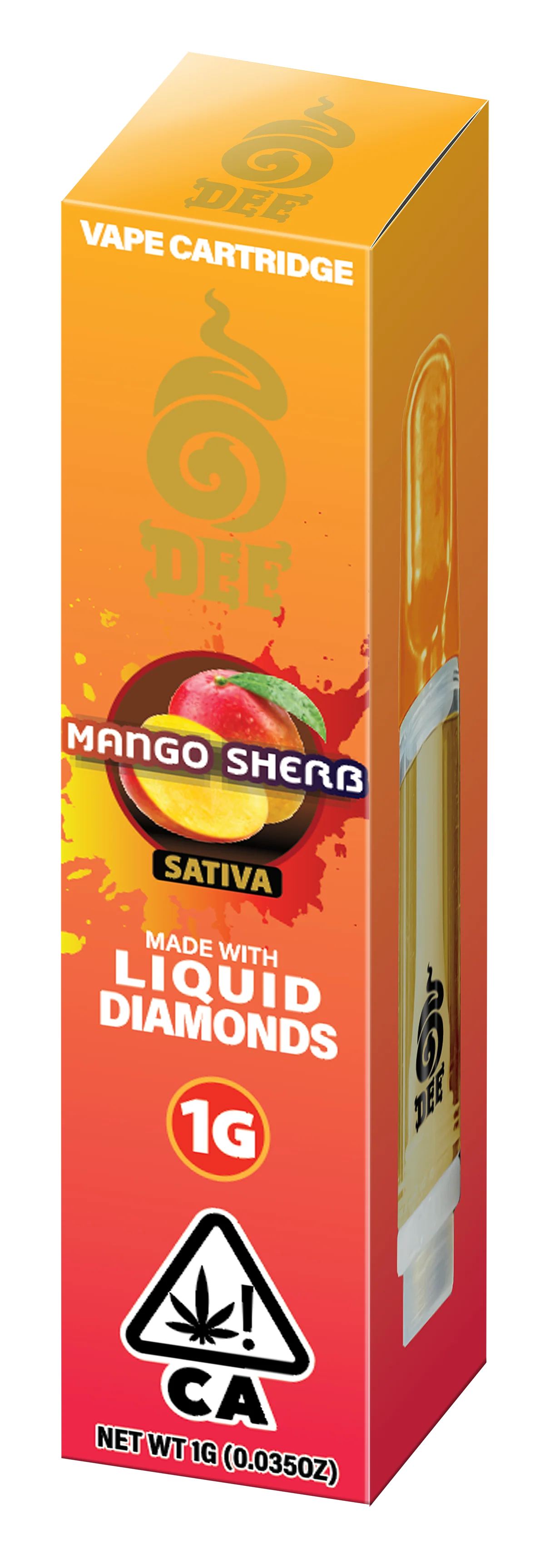 Dee Mango Sherb Vape Cartridge 1g - Image 2
