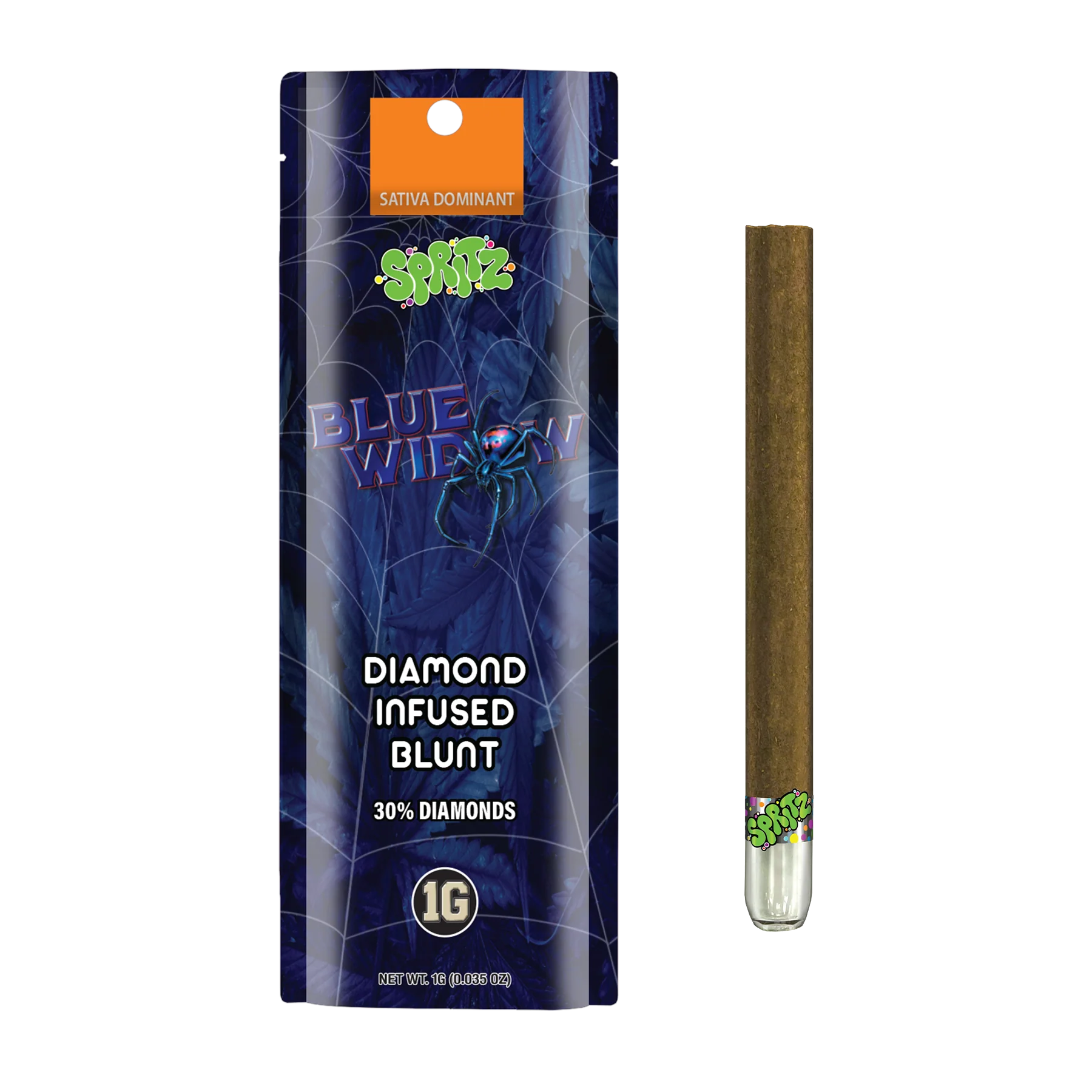 Spritz Blue Widow Sativa 1g Infused Blunt