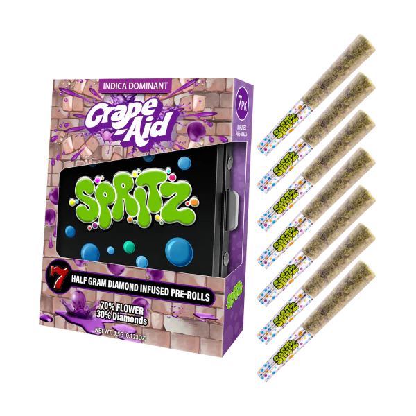 Spritz Grape-Aid Indica Infused 7pk Preroll