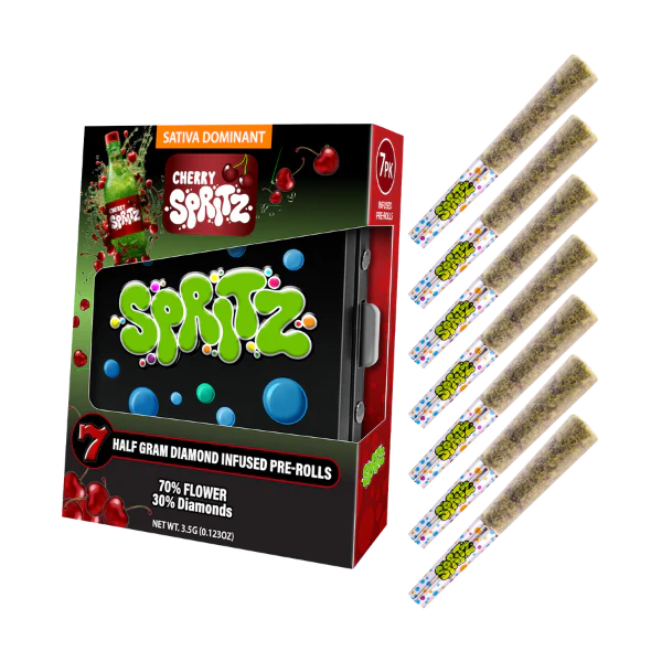 Spritz Cherry Spritz Sativa Infused 7pk Preroll